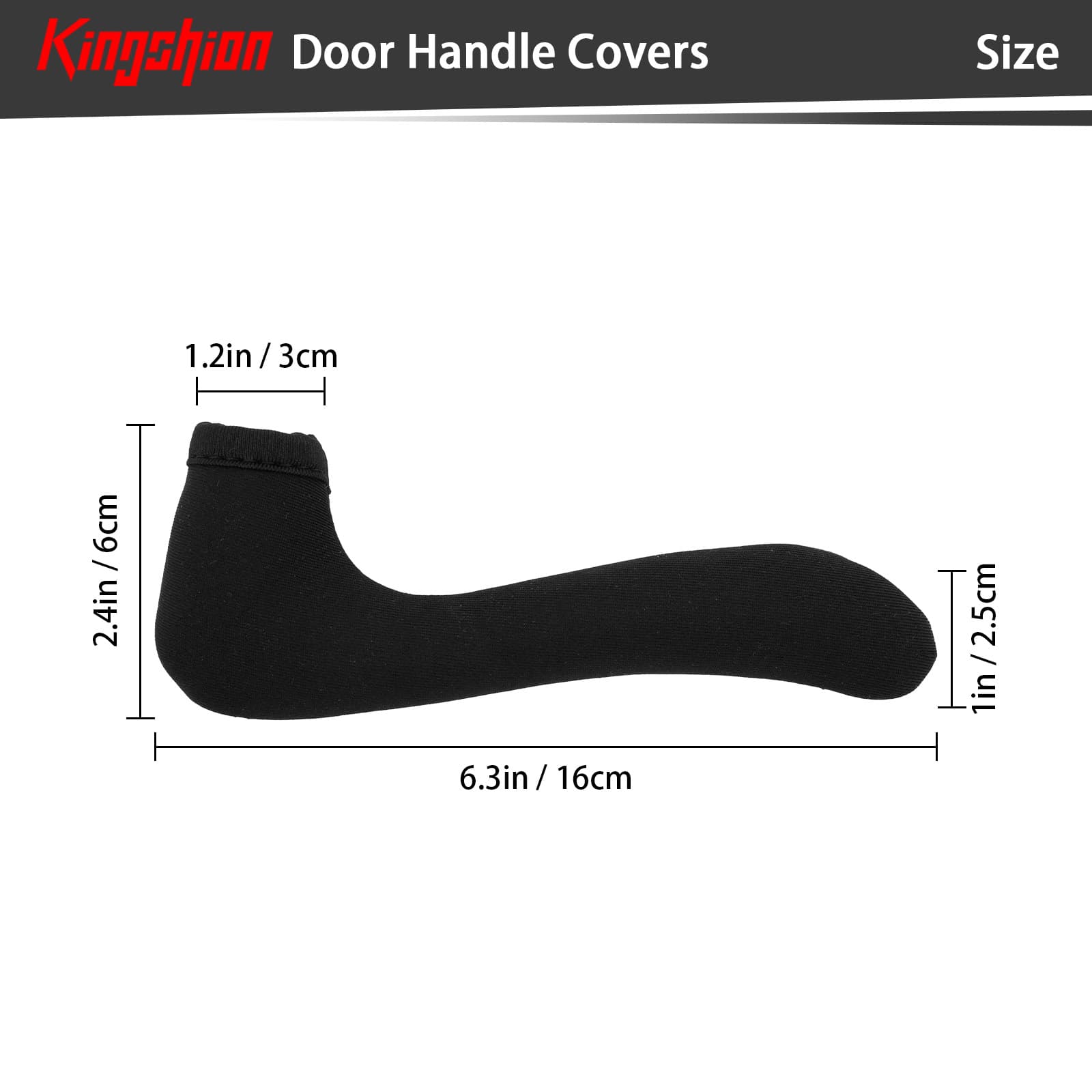 Kingshion 4 PCS Door Handle Covers, Neoprene Rubber Material Doorknob Cover, Anti-Scald Antifreeze Door Handle Protector Door Knob Cushion Cover Protect Hands from Burns and Chills - 1