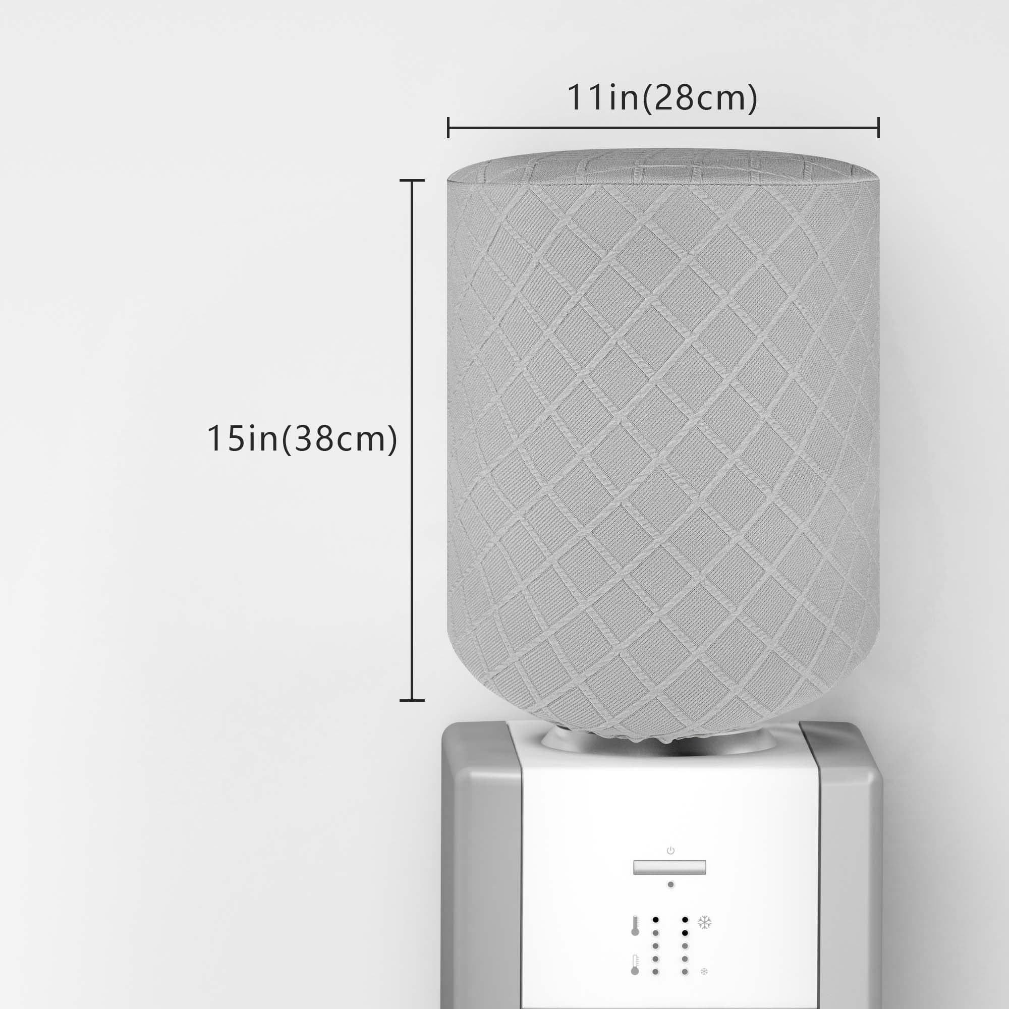 Water Dispenser Barrel Cover for 5 Gallon Water Bottle, Elastic Fabric Argyle Bucket Decor Protector Cover - 1