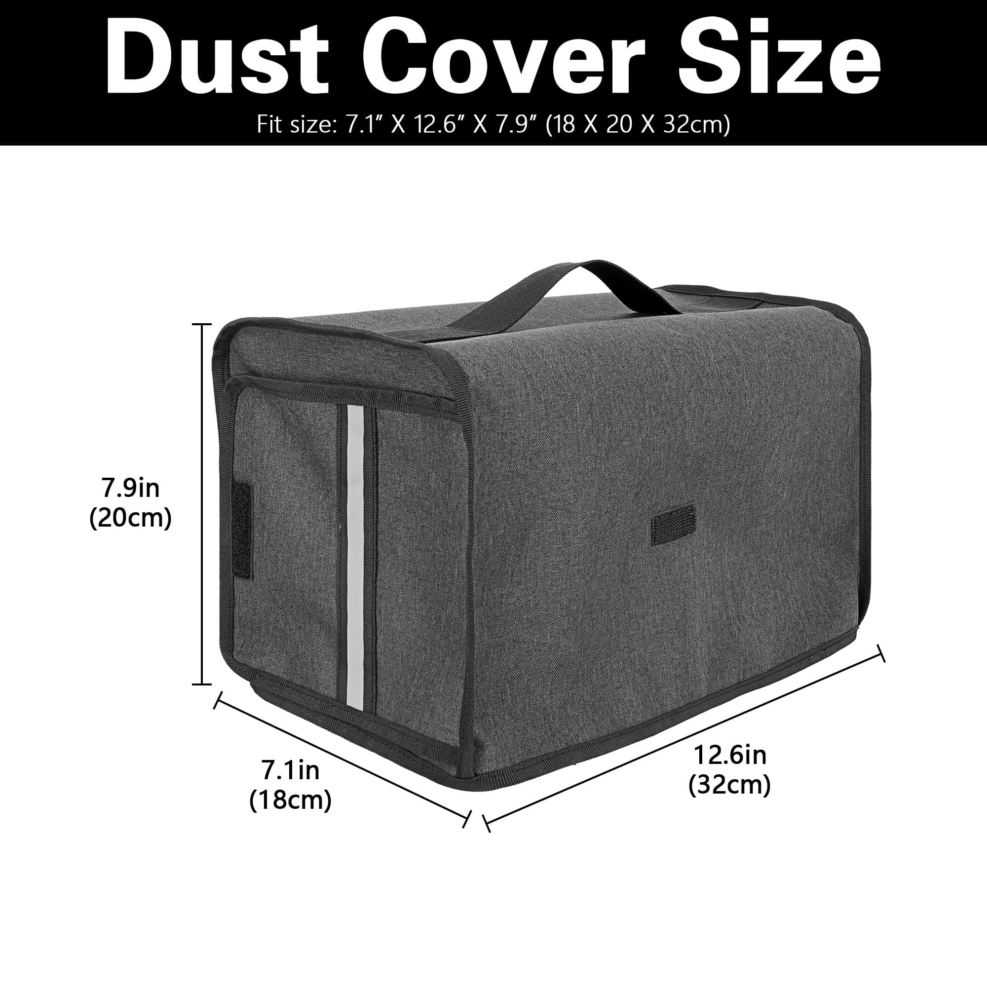 Ice Cream Machine Dust Cover Compatible with Ninja NC501/NC301/NC229 Ice Cream Machine, Waterproof and Thickened Oxford Cloth Semi-Covered Cover -Dark Grey - 1