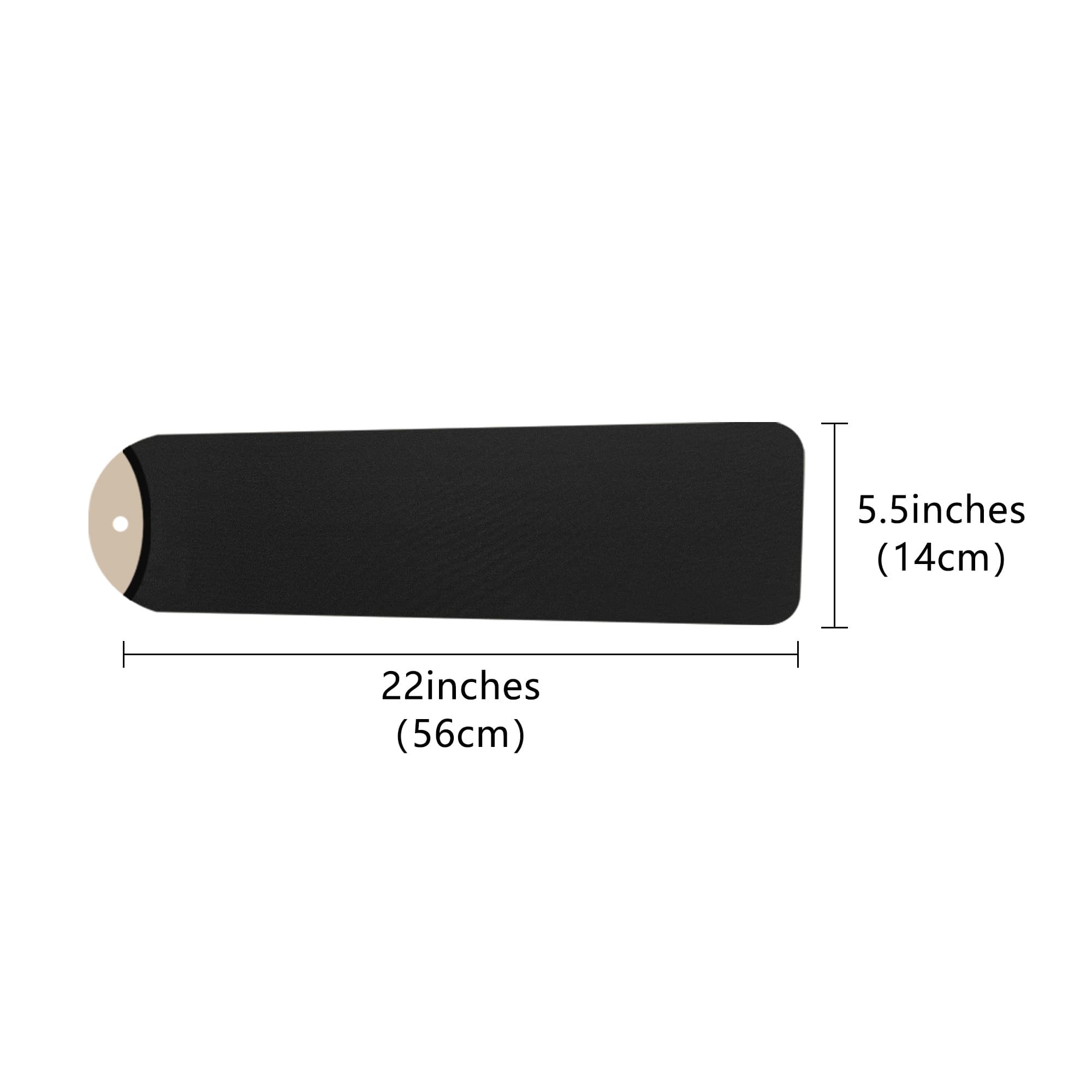 Kingshion 5 Pack Fan Blade Covers Suitable for Most Ceiling Fan Blades- Fits fan blades 5-6 " wide, 19.5 - 22" long (Black) - 2
