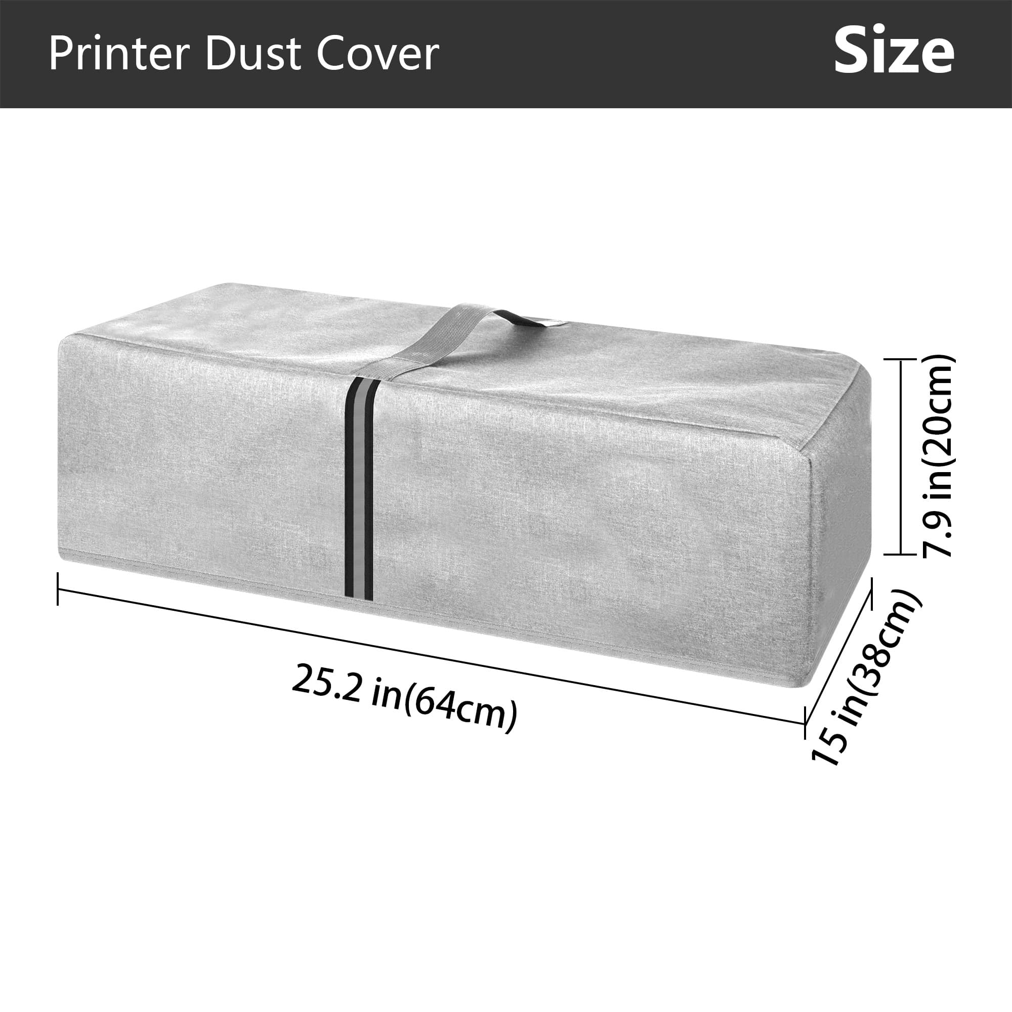 Kingshion Printer Dust Cover Compatible with Canon imagePROGRAF Pro-300 or Canon Pixma Pro-200 Printers,Splash-Proof Fabric Easy to Clean & Storage - Light Gray - 1
