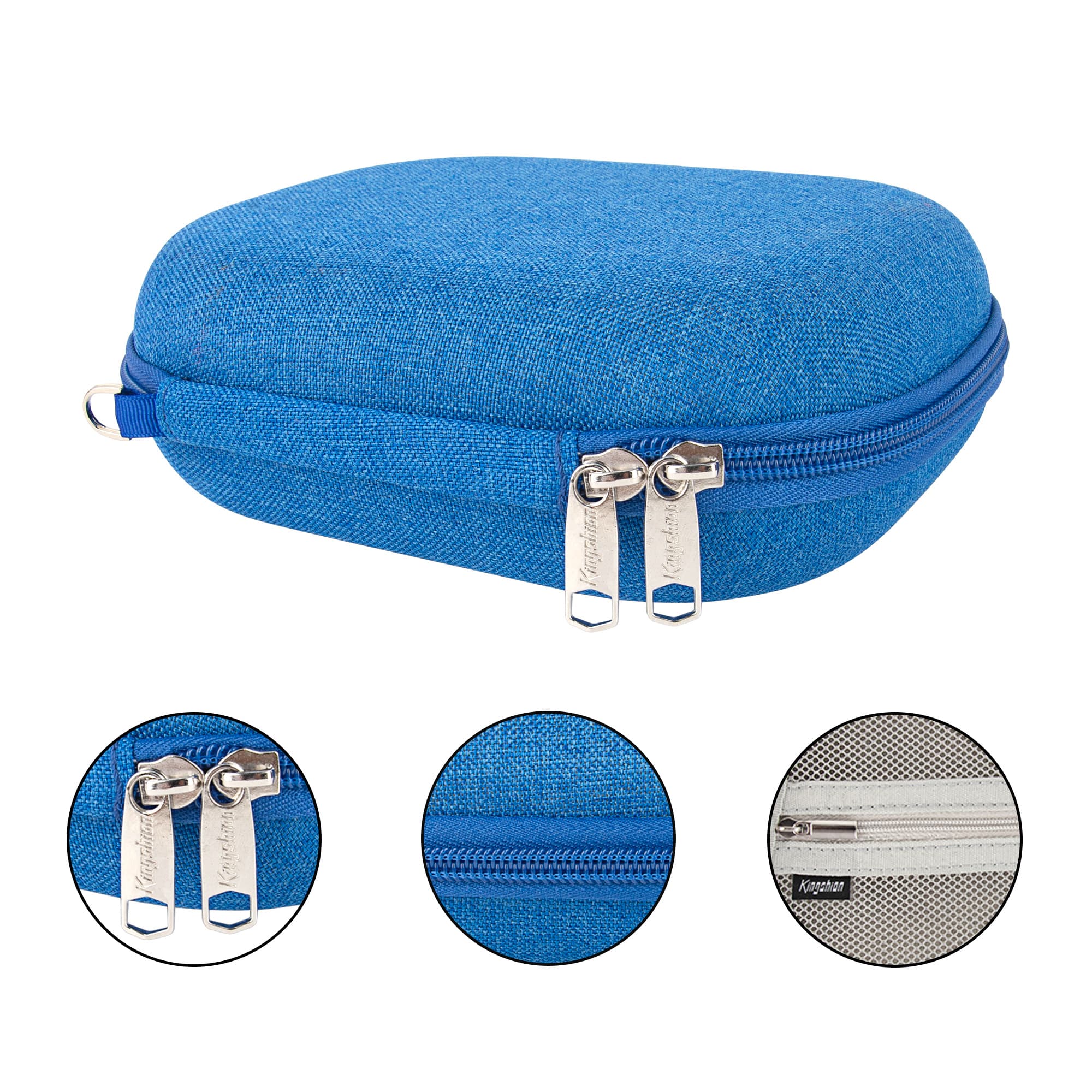 Harte Kopfhörertasche kompatibel mit JBL Tune 510BT, 520BT, 525BT, 500BT, 560BT, 570BT, Tune 600BTNC, 660NC 
, 670NC, Reisetasche für Live 460NC, Live 400BT, T450BT, E45BT (dunkelblau) - 1