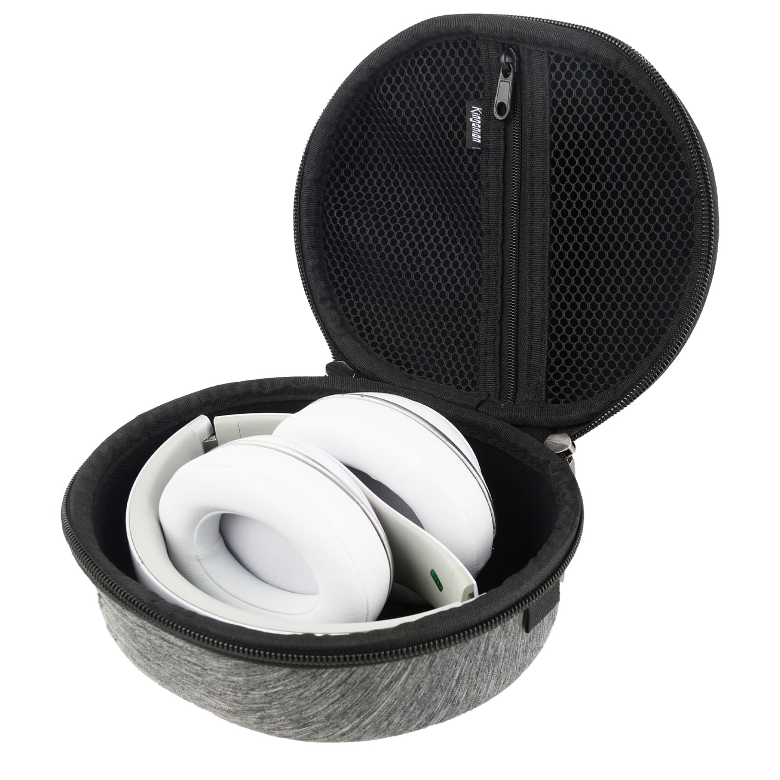 Kingshion Hard Headphone Case Compatible with Beats Studio Pro, Studio3.0 Wireless, Studio2.0 Travel Carrying Bag for Studio, Solo Pro Headphones (Dark Grey) - 1