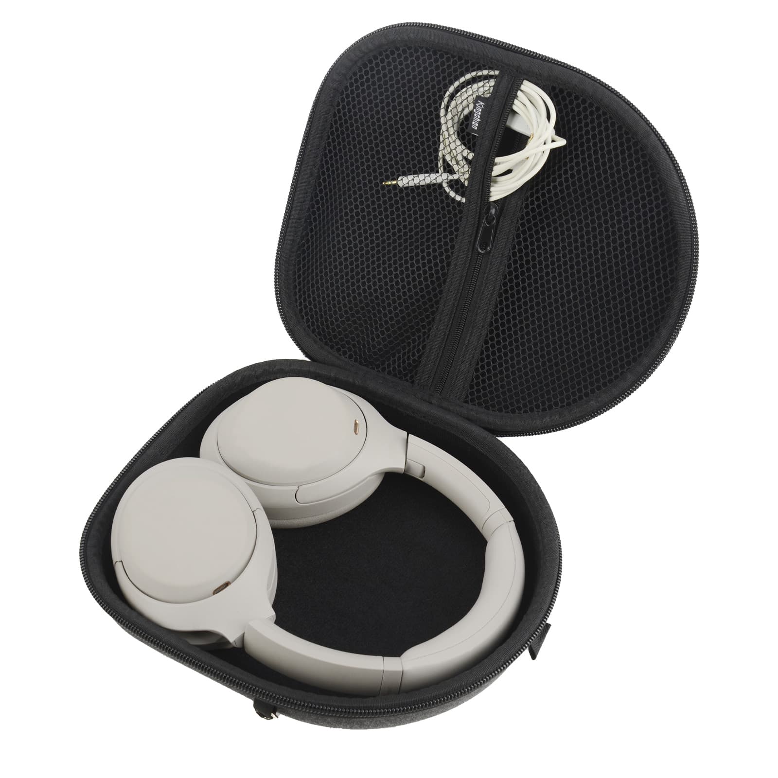 Kingshion Hard Headphone Case Compatible with Sony WH-1000XM5, WH-1000XM4, WH-1000XM3, WH-1000XM2 Travel Carrying Bag for WH-CH710N, WH-CH700N, WH-XB900N, WH-XB910N (Dark Grey) - 1