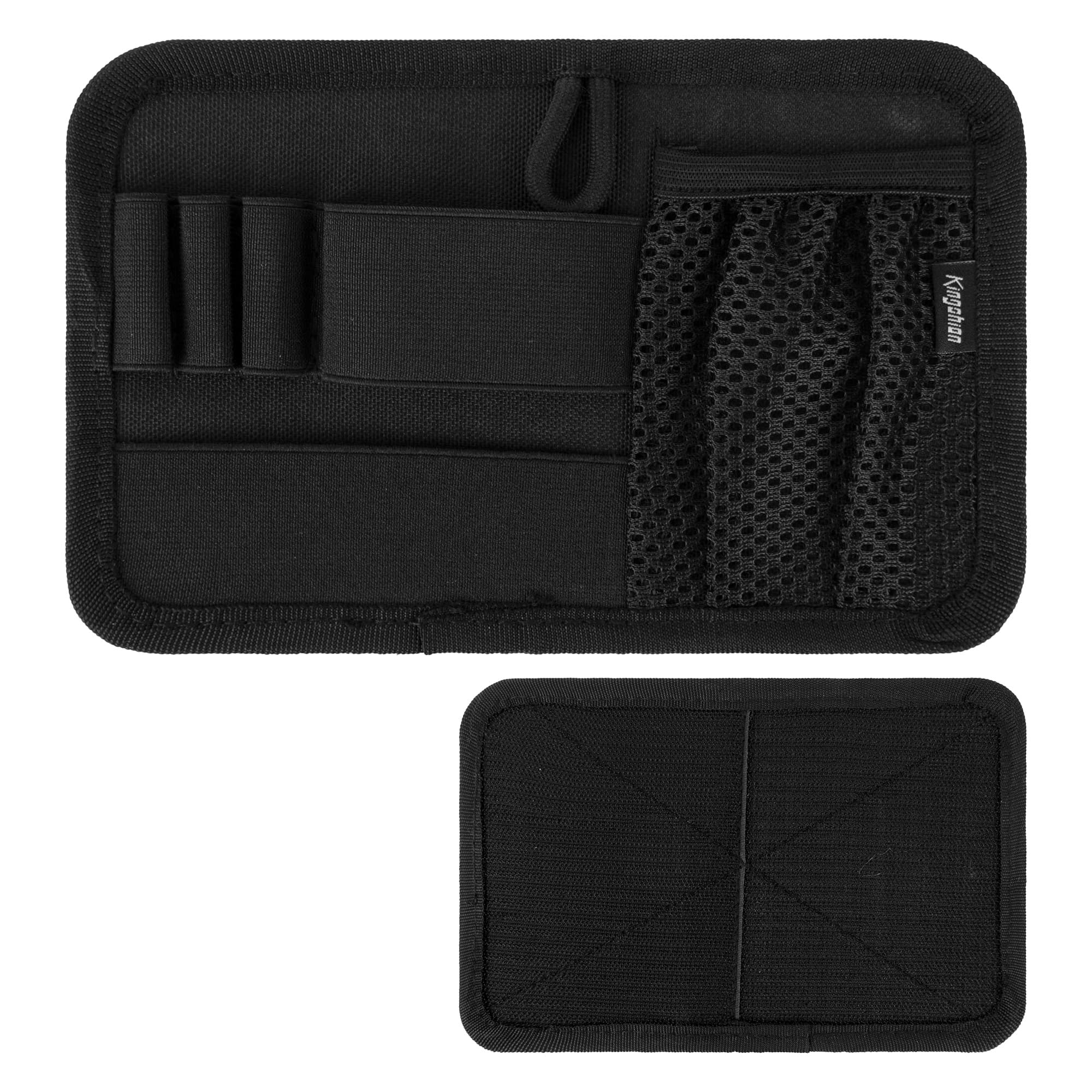 Tactical Bag Insert Modular Organizer Panel - Utility Admin Pouch with Hook & Loop Fasteners, Compatible with Backpacks, Messenger Bags & Packs | Heavy-Duty Pack Insert Organizer-Black
