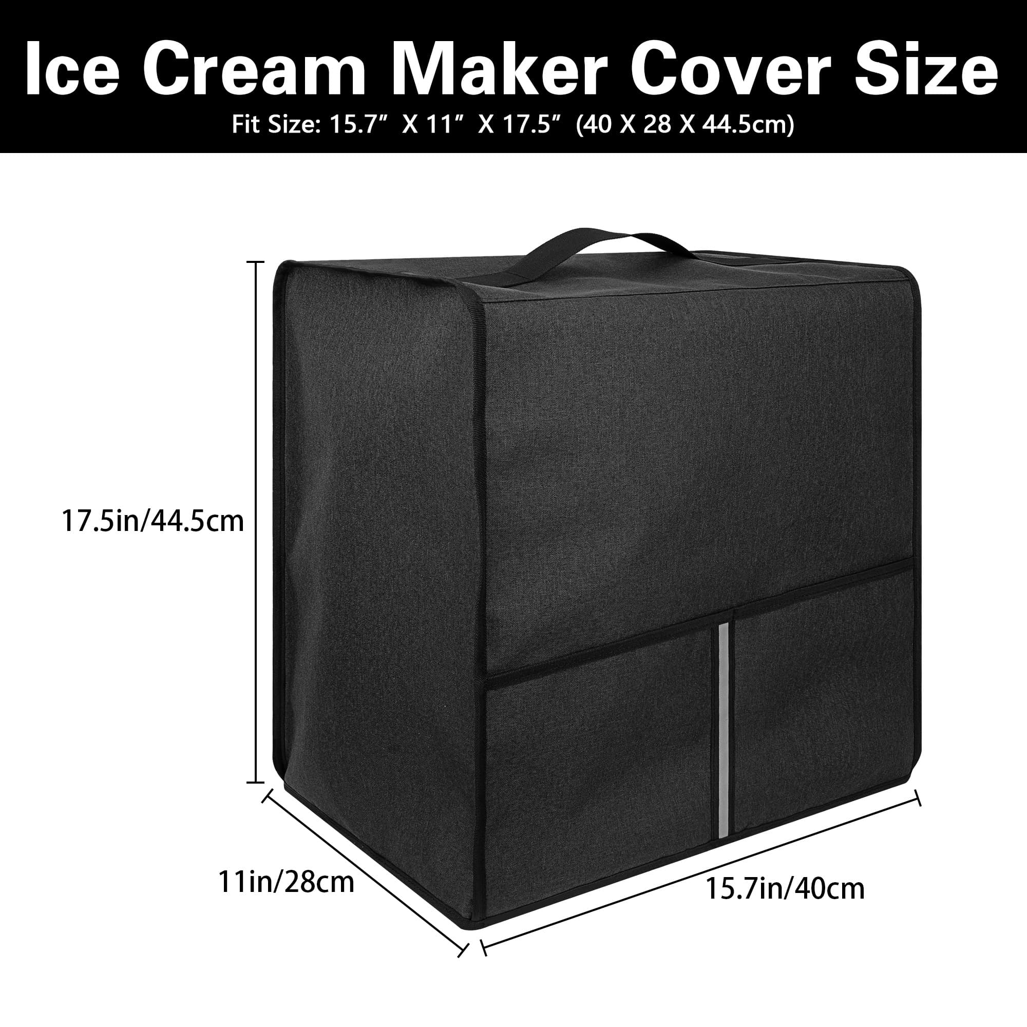 Ice Cream Machine Dust Cover, Waterproof and Dustproof  Protective Cover Compatible with Ninja CREAMi NC701 and 16oz Cream Machine, 15.7 "L x 11 "W x 17.5 "H - Dark Grey - 1