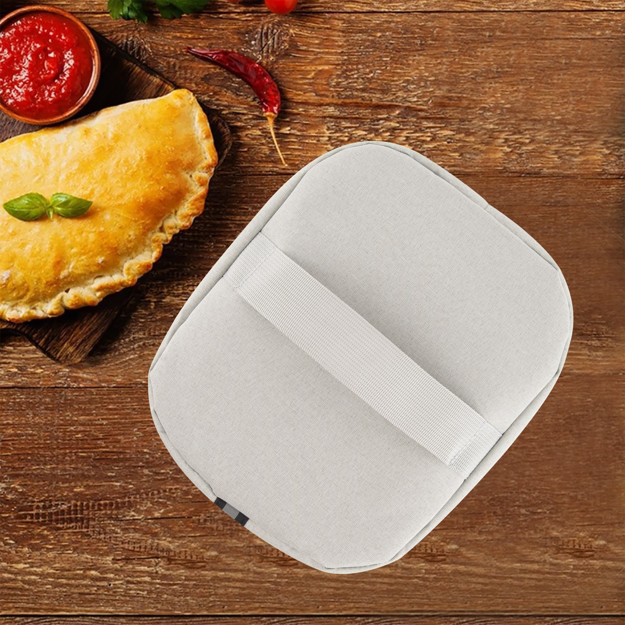 Kingshion Non-Stick Omelet & Frittata Maker Cover, Omelet Maker Dust Cover Compatible with Holstein Housewares - Non-Stick Omelet & Frittata Maker - Light Grey - 4