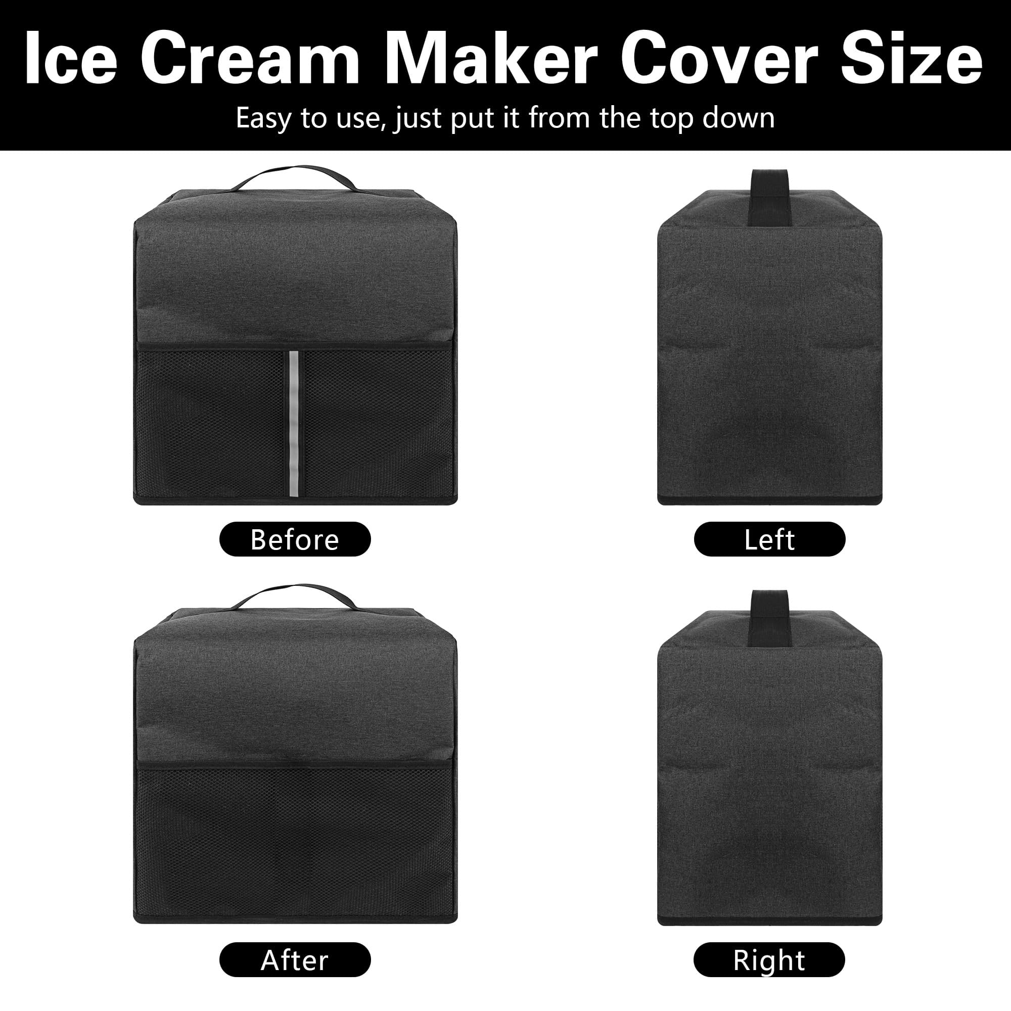 Noodle Machine Dust Cover Compatible with Philips 7000 Series Pasta Extruder/Electric Automatic Pasta Machine,Protective Cover with Insertion Bag - Dark Gray - 5