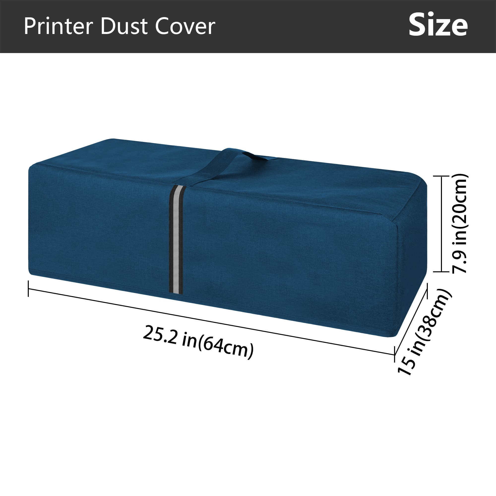 Kingshion Printer Dust Cover Compatible with Canon imagePROGRAF Pro-300 or Canon Pixma Pro-200 Printers,Splash-Proof Fabric Easy to Clean & Storage - Dark Blue - 1
