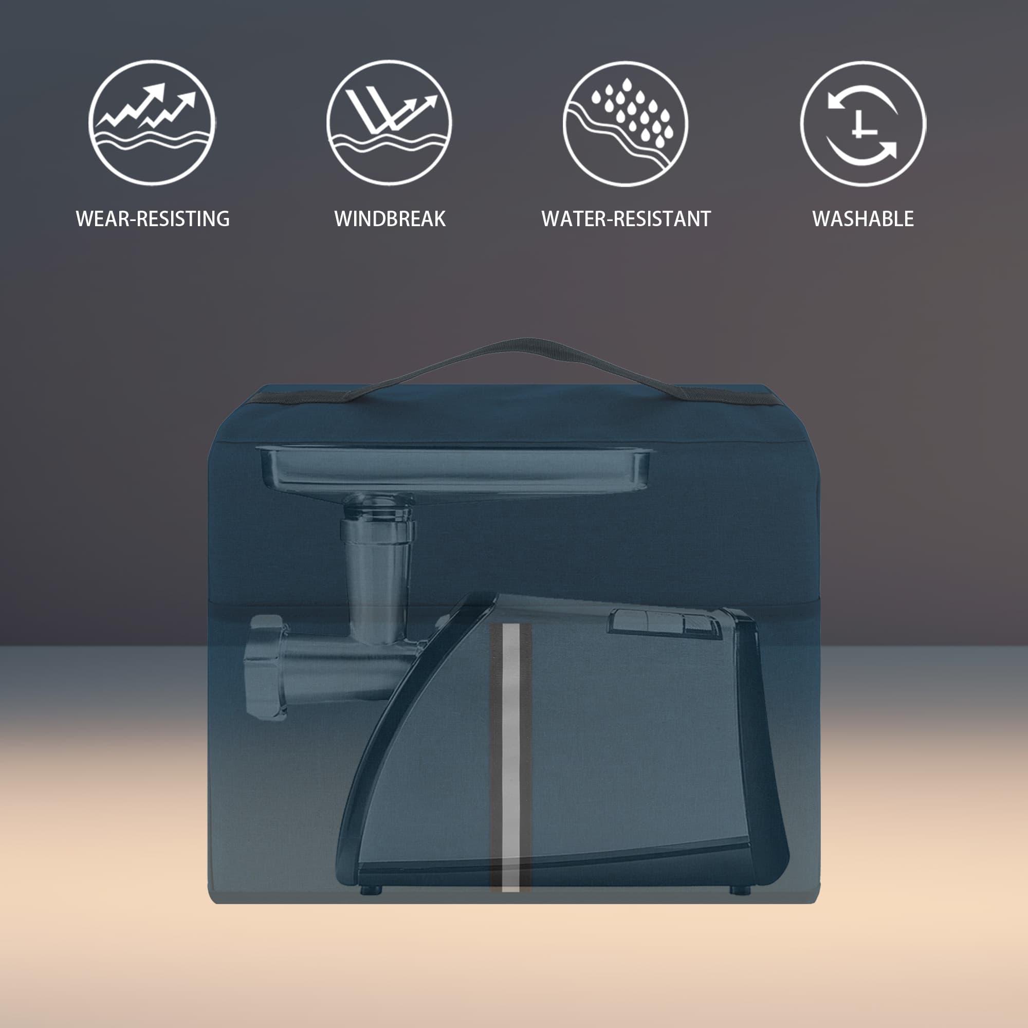 Electric Meat Grinder Dust Cover, Heavy Duty Meat Mincer Dust Cover, Food Grinder Dust Cover - 5