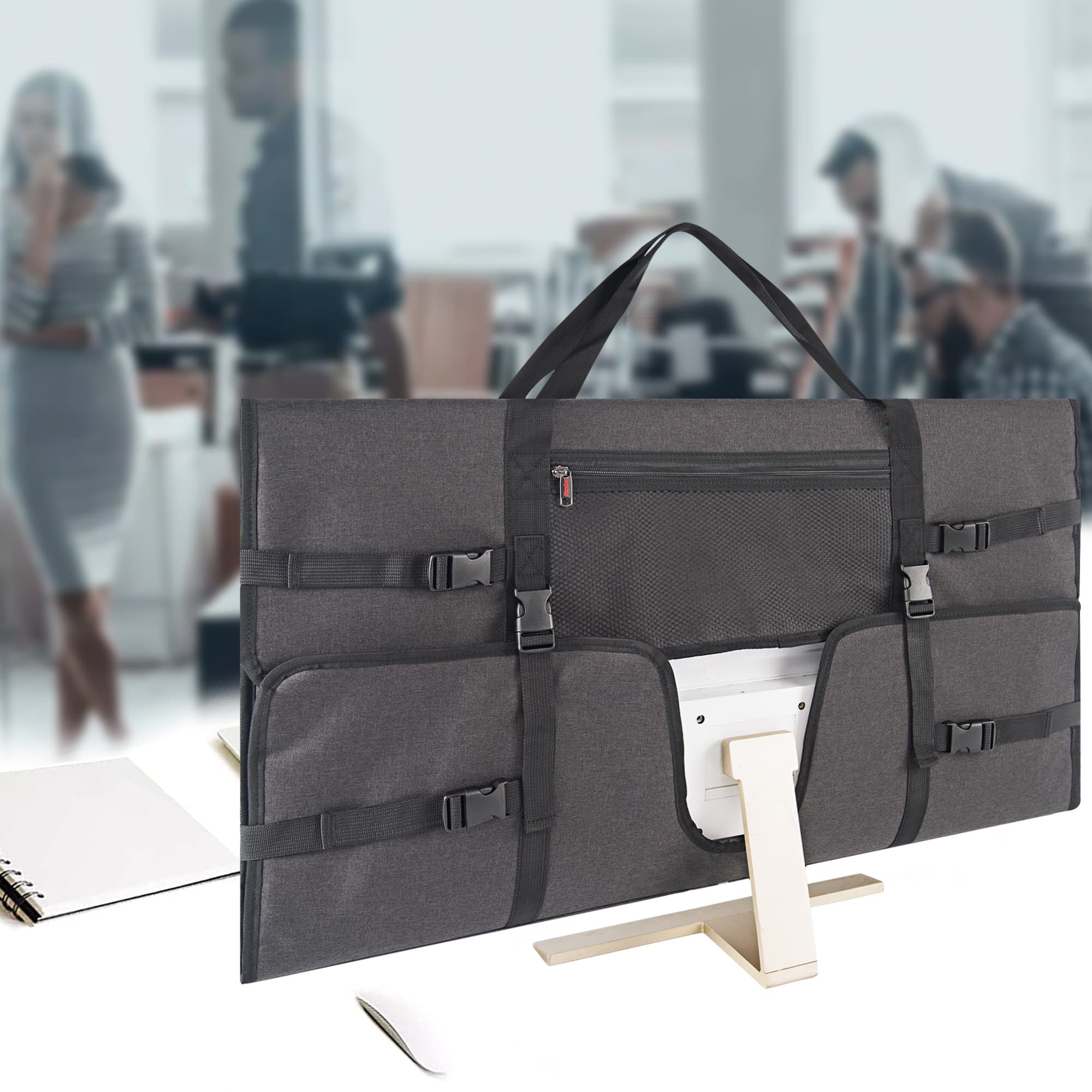 Travel Carrying Bag Compatible with 32" All-in-One Desktop Computer and 32" Monitor - 4