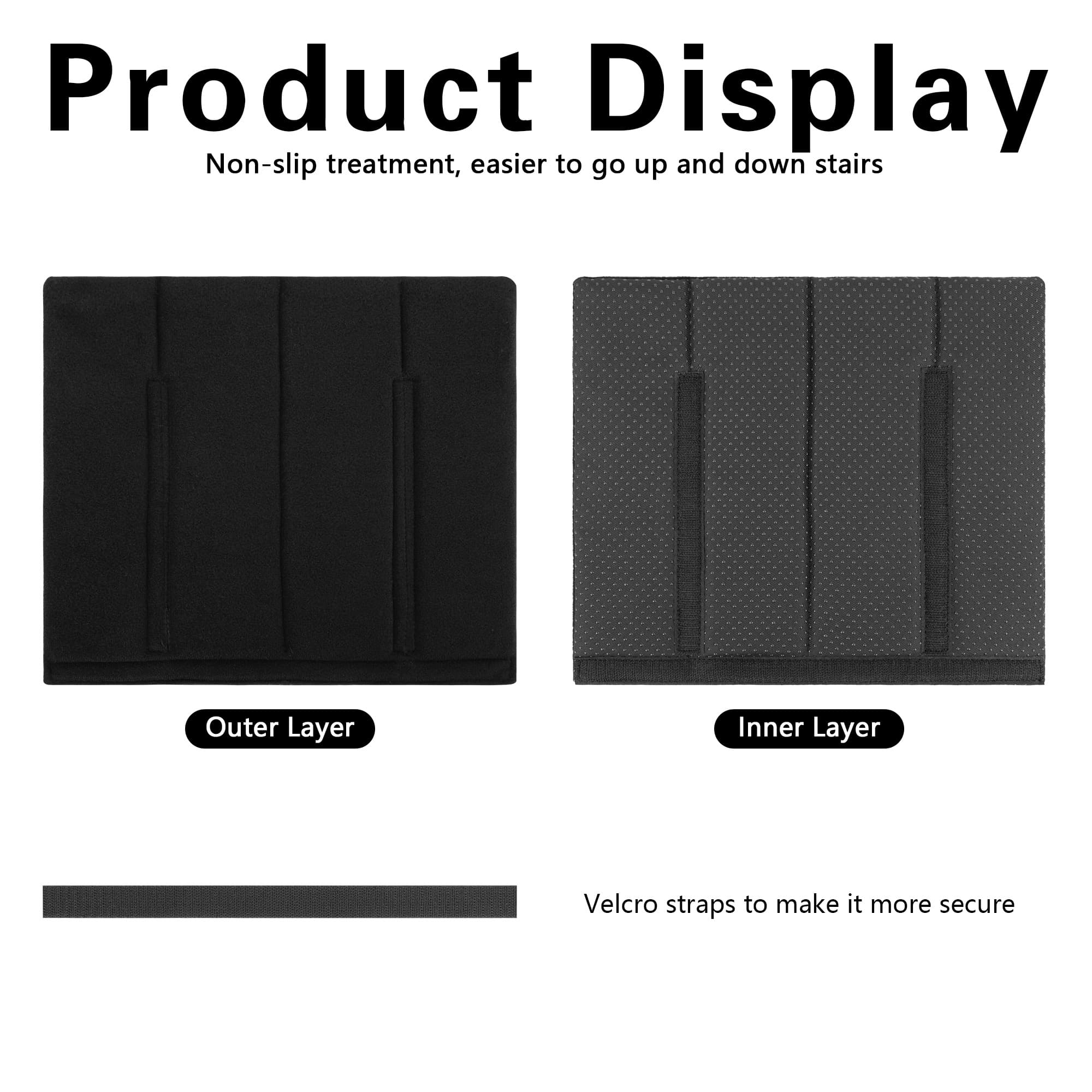 5Pcs Bunk Bed Ladder Pads, 28 x 25cm Bunk Ladder Cover with 10 Adjustable Straps, Comfortable Step Pads for Loft Bed, Suitable for Safe and Comfortable Climbing - 4