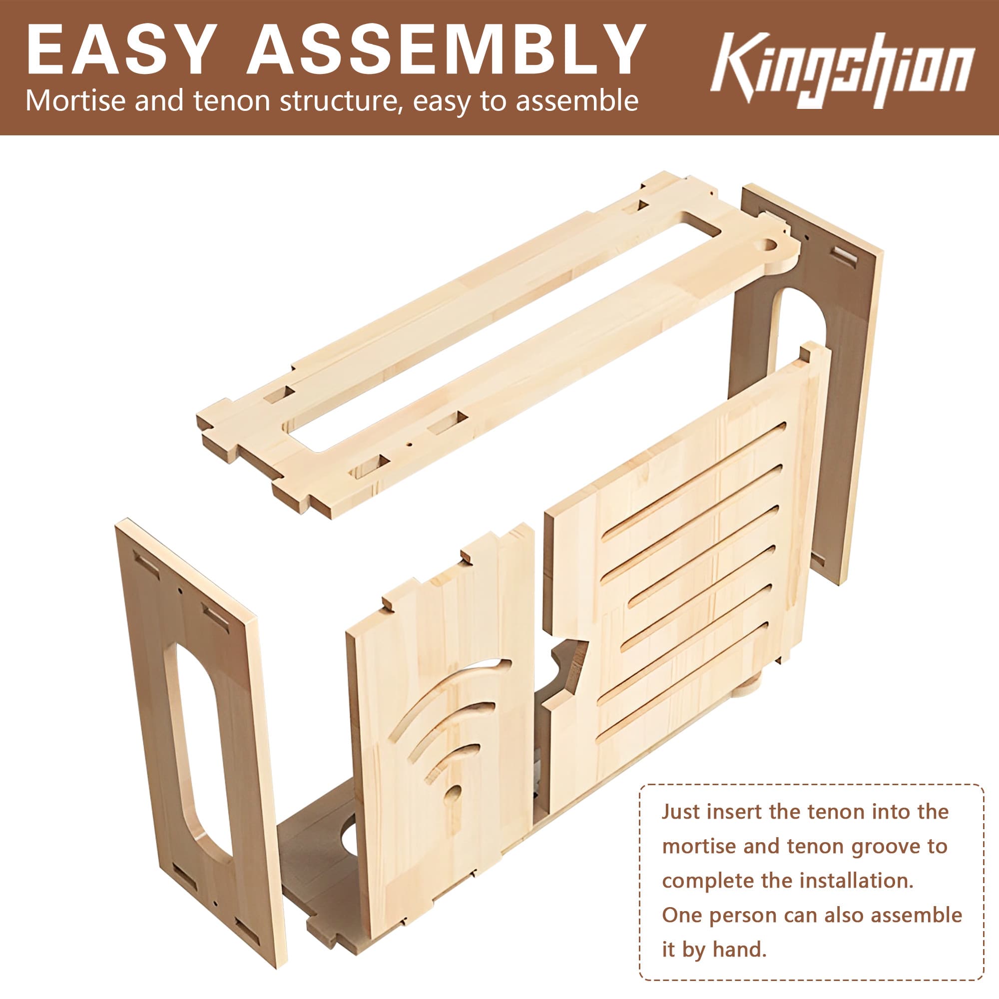 Wooden Wall Mount Router Shelf Storage Box, 13" Wifi Cable Cord Organizer Cabinet, Wireless Internet Device Hide Storage Holder - 4