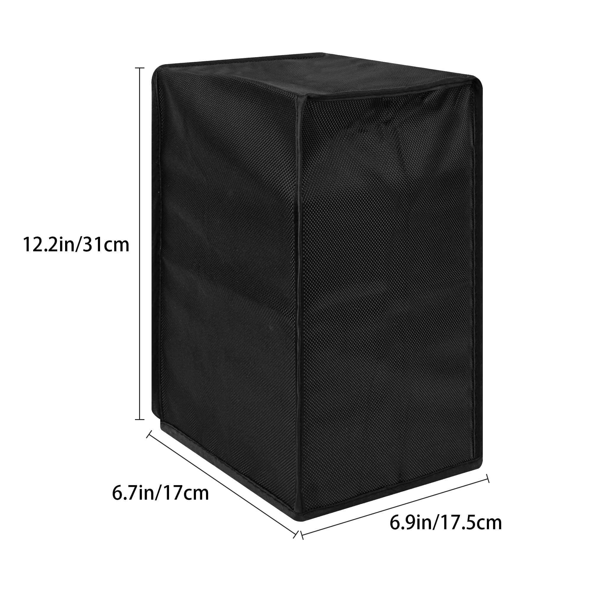 Kingshion Xbox Series X Console Dust Cover - Nylon Waterproof Protective Sleeve with Easy Access Cable Ports, Anti-Scratch Design & Custom Fit for Enhanced Protection (Black) - 1