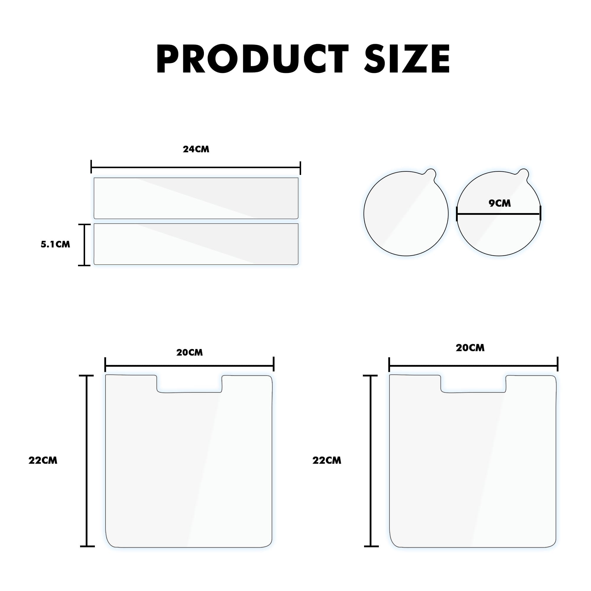 Scratch Protector Set, Protective Film for Control Panel, Clean Water Tank & Dirty Water Tank, Anti-Scratch Clear Skin Compatible with Tineco FLOOR ONE S5 Wet Dry Vacuum Cleaner - 1