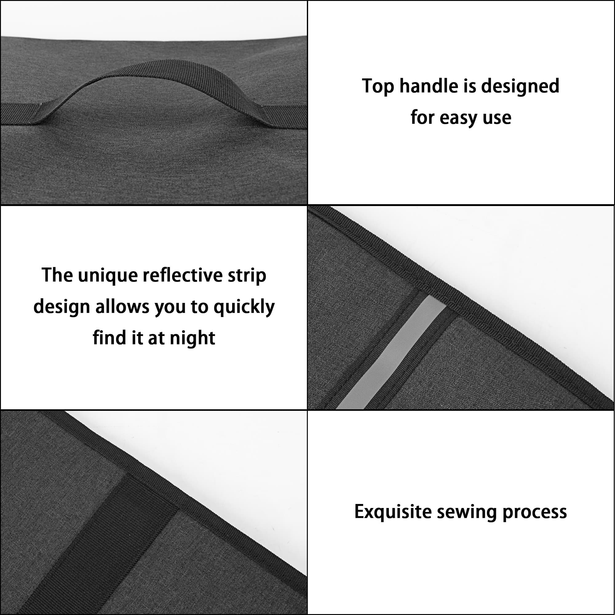 Kingshion Printer Dust Cover with Handle, Heavy Waterproof Fabric, Compatible with HP DeskJet 4255e/4155e/2755e/2855e/2721e/2720e, Emvy Inspire 7255e / 6555e / Pro 6455 Printer Protection - Dark Gray - 2
