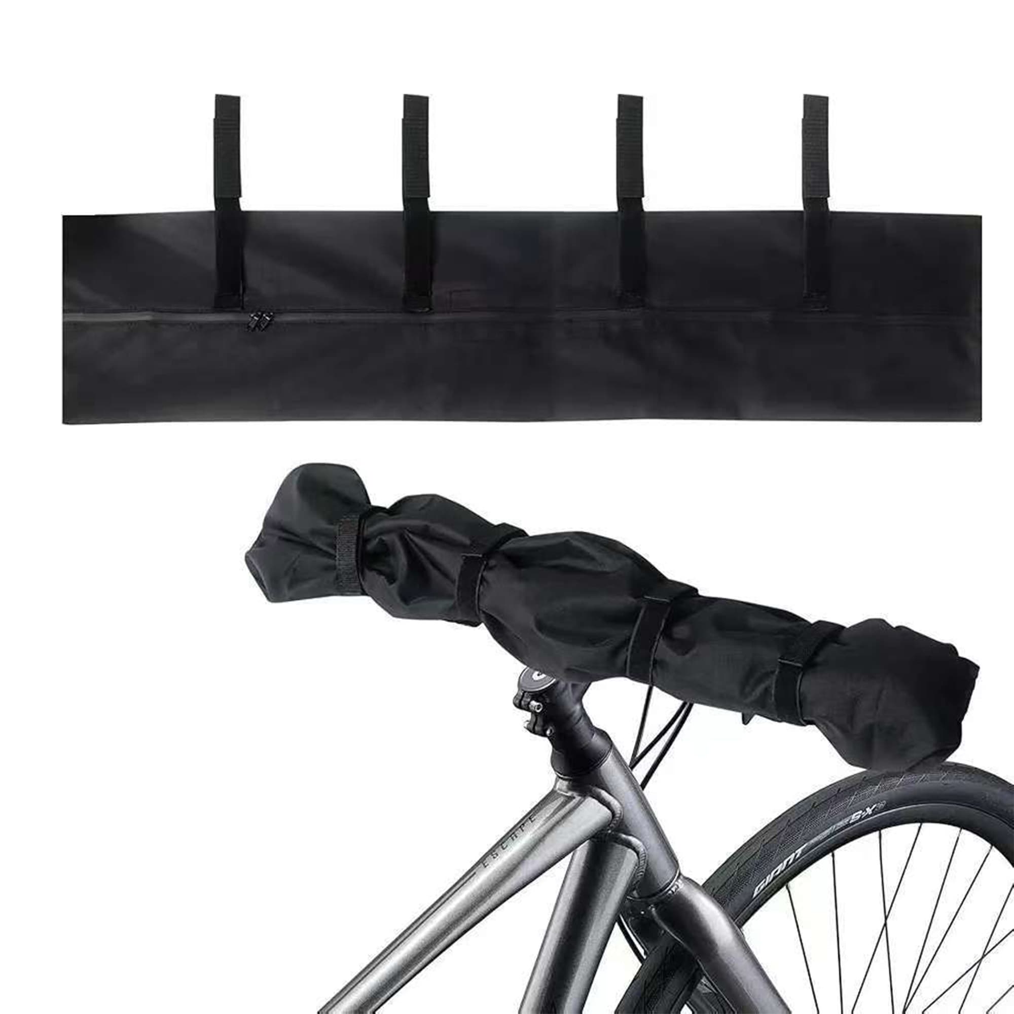 Waterproof Bicycle Handlebar Cover, 35" x 8" Widen Length Dustproof Protective Sleeve for Ebike Handlebars