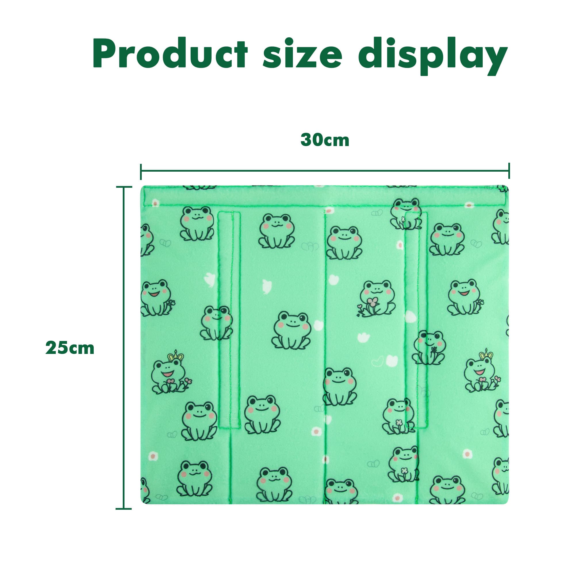 5Pcs Bunk Bed Ladder Pads, 30 x 25cm Bunk Ladder Cover with 10 Adjustable Straps, Comfortable Step Pads for Loft Bed, Suitable for Safe and Comfortable Climbing, Green Frog - 1