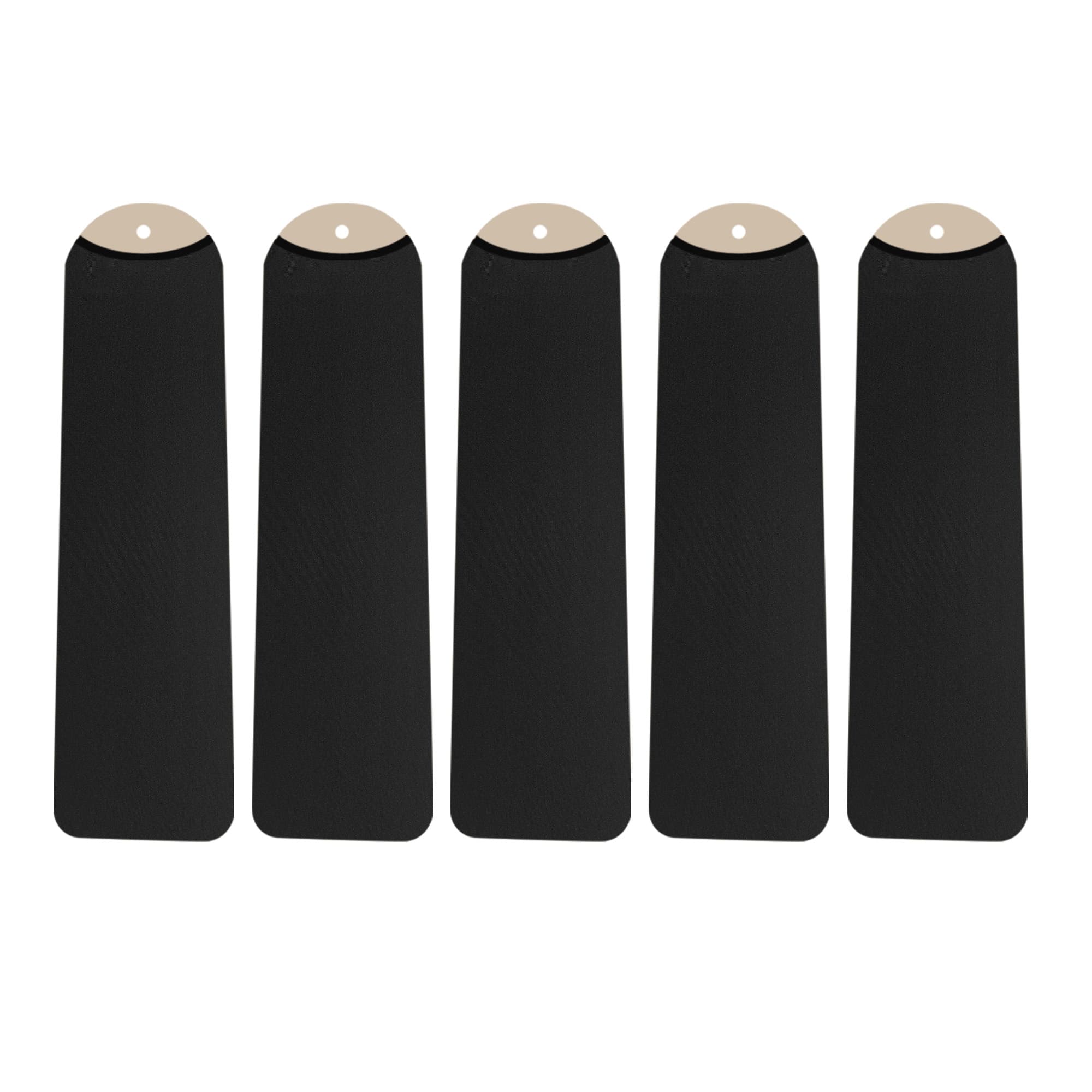 Kingshion 5 Pack Fan Blade Covers Suitable for Most Ceiling Fan Blades- Fits fan blades 5-6 " wide, 19.5 - 22" long (Black)