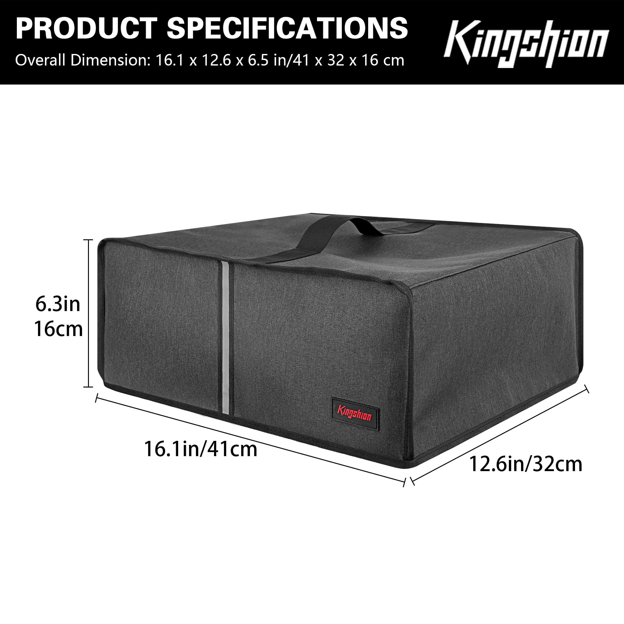 Printer Dust Cover Compatible with Canon Pixma TS5350 / TS5351 / TS5352, High-Elastic Oxford Cloth Protective Cover for Printer - Dark grey - 1