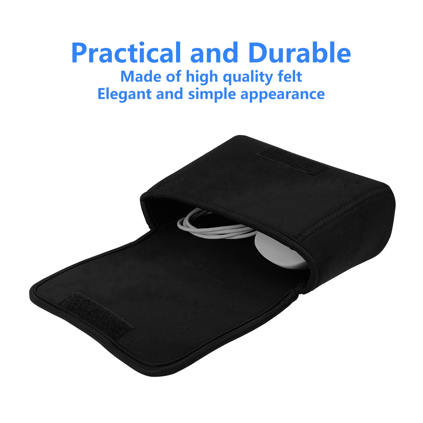 Kingshion Storage Medium Pouch Bag Cases Compatible with MacBook Power Adapter  Accessories Laptop, Wireless Mouse and iPhone Chargers, Cellphone, Power Bank, Cord, Travel Cable Electronic Organizer - 2