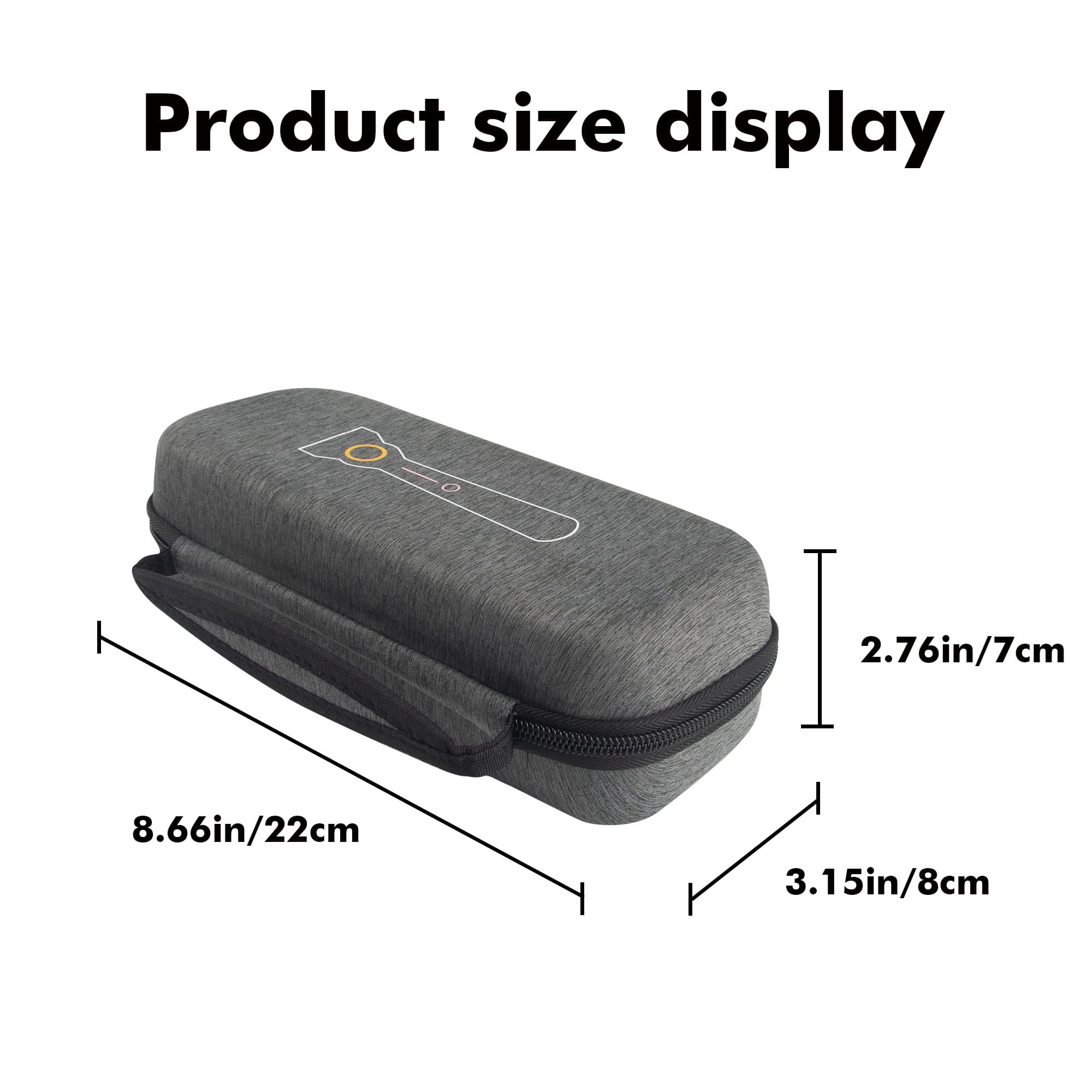 EVA Slim Hard Case Compatible with Gillette Heated Razor and Accessories, Shockproof Travel Storage Box for Charging Dock, Charger, Razor Refills, Protective Divider, Portable Carrying Handle