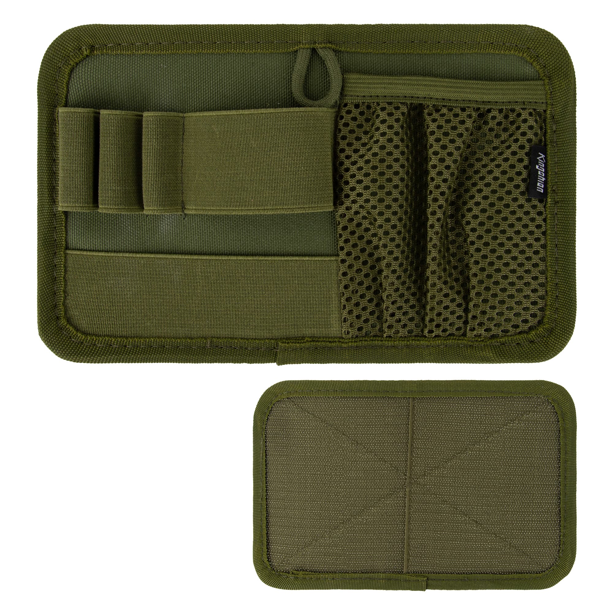 Tactical Bag Insert Modular Organizer Panel - Utility Admin Pouch with Hook & Loop Fasteners, Compatible with Backpacks, Messenger Bags & Packs | Heavy-Duty Pack Insert Organizer-Army green