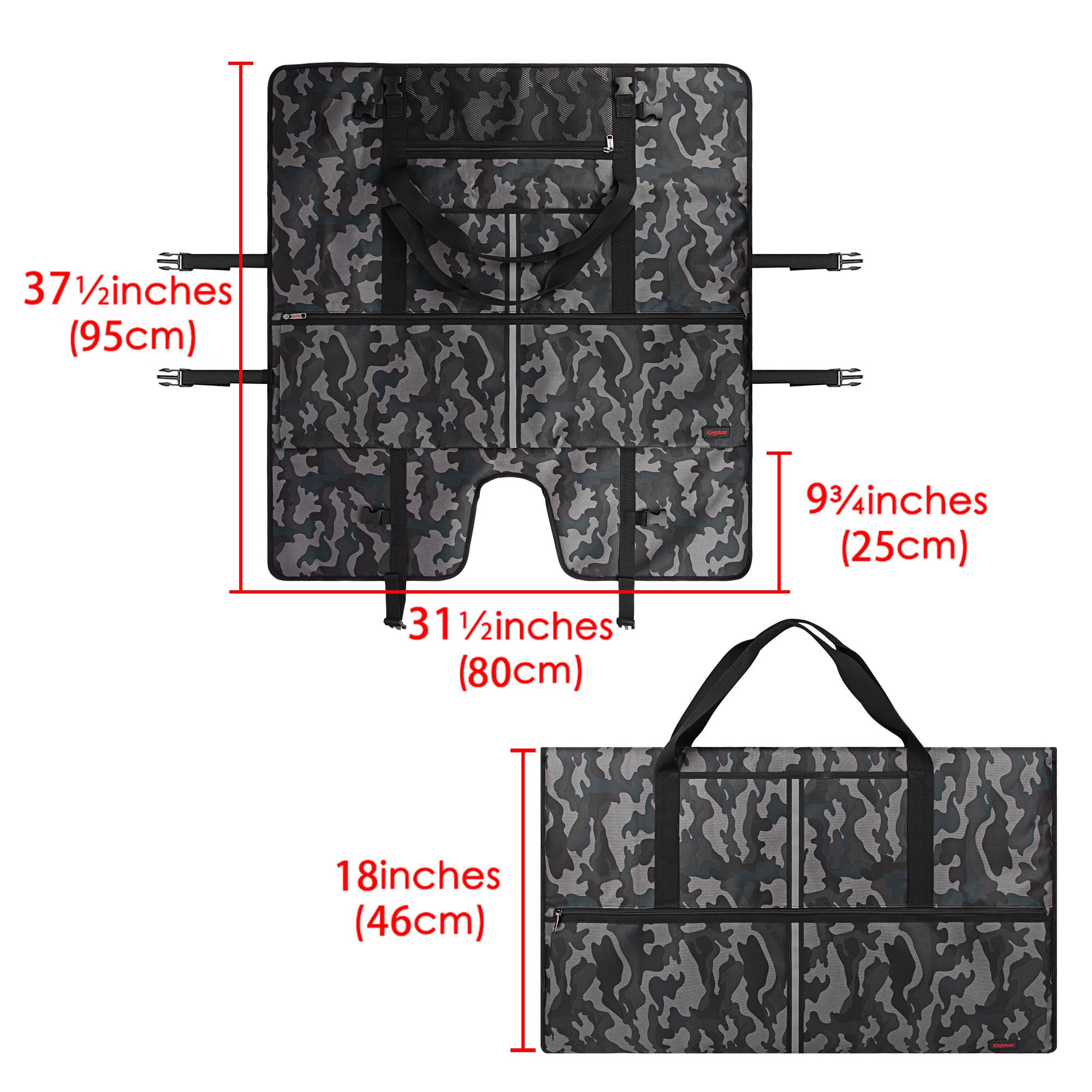Kingshion Travel Carrying Bag Compatible with 32" All-in-One Desktop Computer and 32" Monitor (Camouflage Gray) - 1