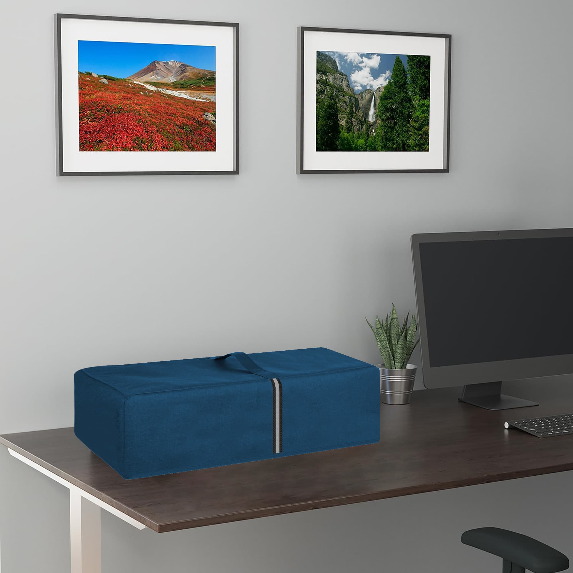 Kingshion Printer Dust Cover Compatible with Canon imagePROGRAF Pro-300 or Canon Pixma Pro-200 Printers,Splash-Proof Fabric Easy to Clean & Storage - Dark Blue - 4