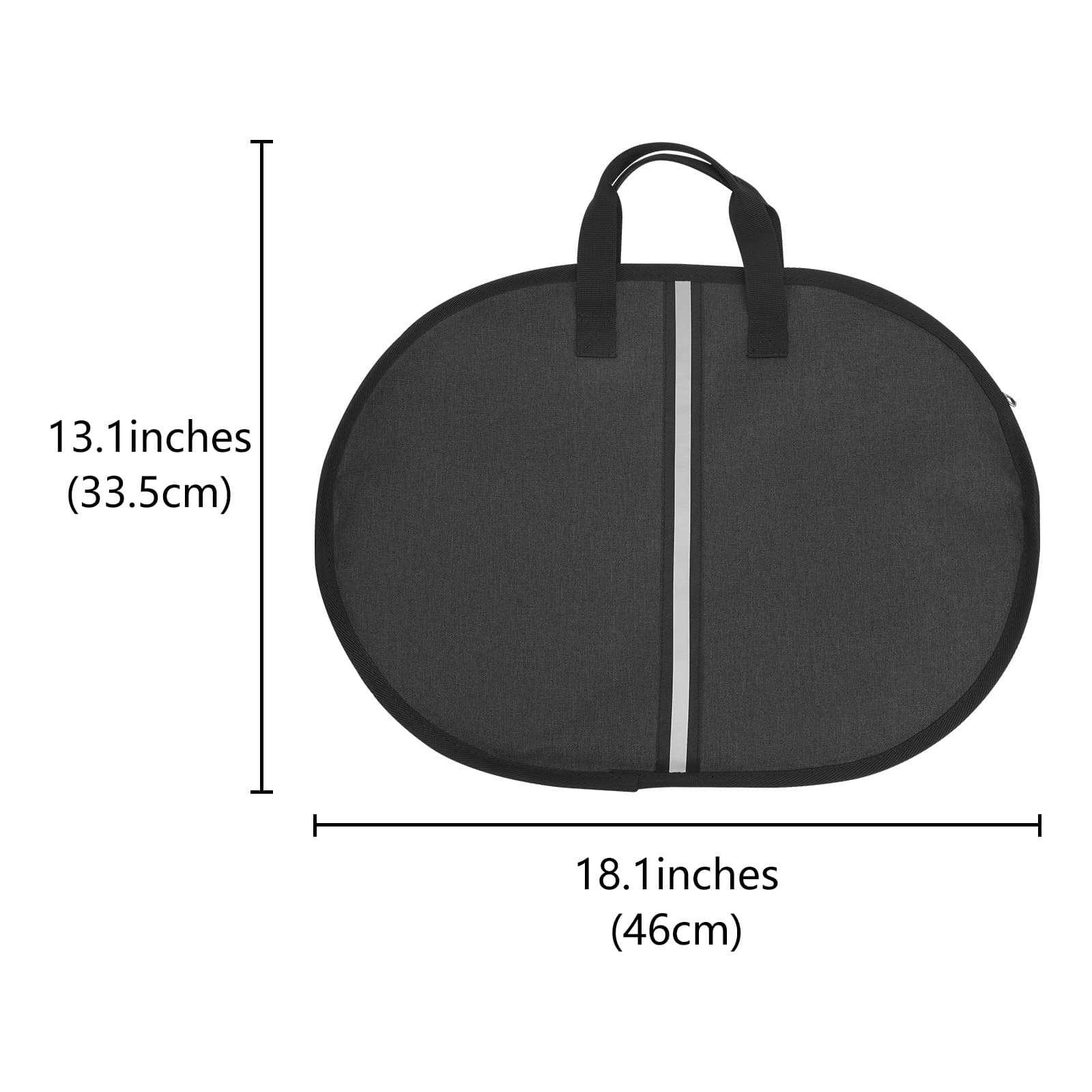 Kingshion Large Platter Storage Case - 18" x 13" - Stackable with Padded Interior - China Storage Containers for Plates and Serveware( Gray) - 1