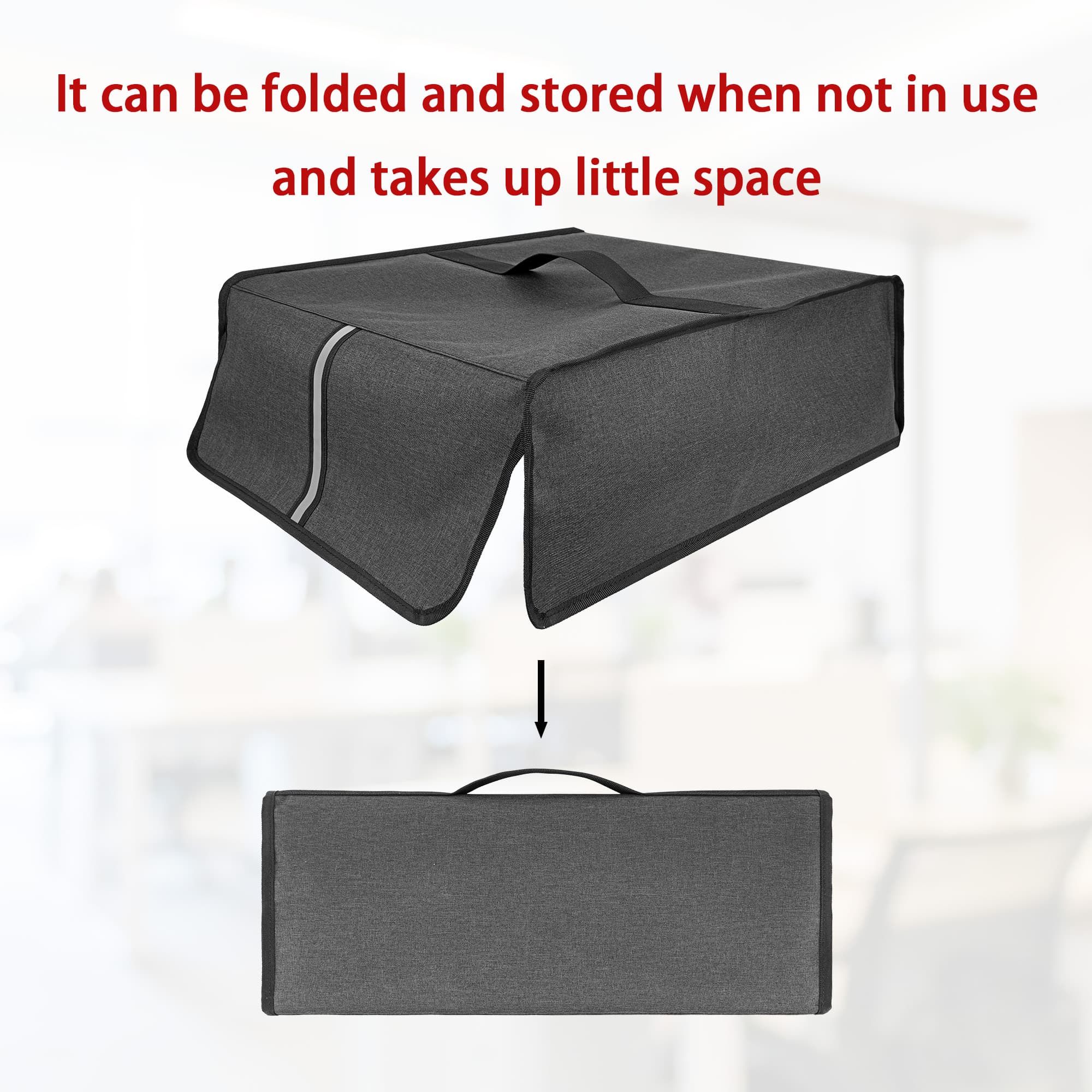 Kingshion Printer Dust Cover Compatible with HP Envy 6020e / 6055e / 6065e / 6075 / 6155e / 6455e / 6458e /  6555e, Smart-Tank 5000, DeskJet 2755e / 2855e / 3630 / 5055 Printer - Dark Grey - 4