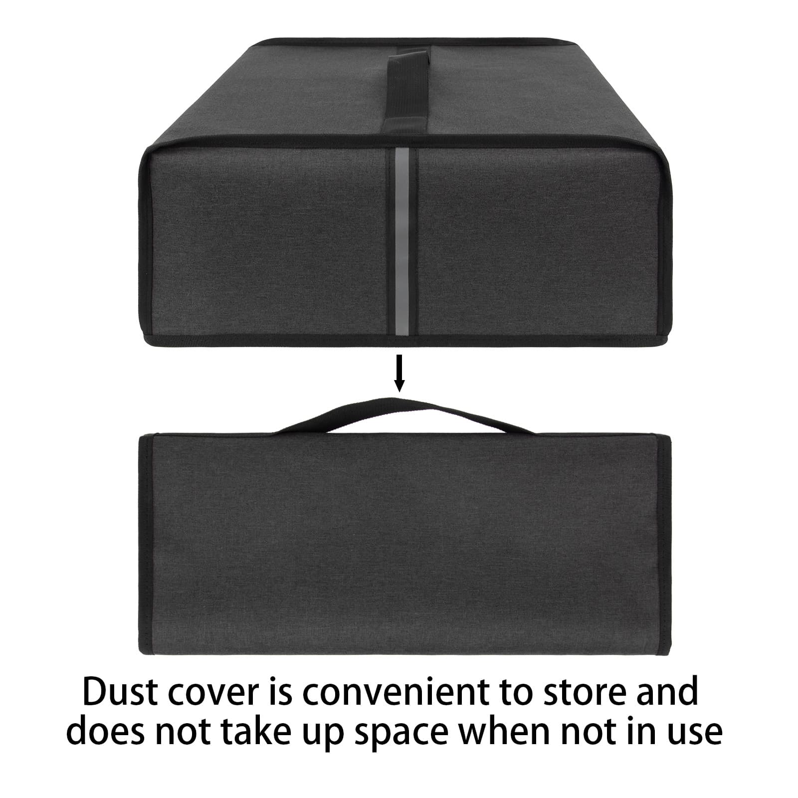 Kingshion Printer Dust Cover, Splash-Proof Fabric Easy to Clean & Storage, Compatible with Epson EcoTank ET-2800/ET-2850 Wireless Color All-in-One Cartridge-Free Supertank Printer - Dark Grey - 3
