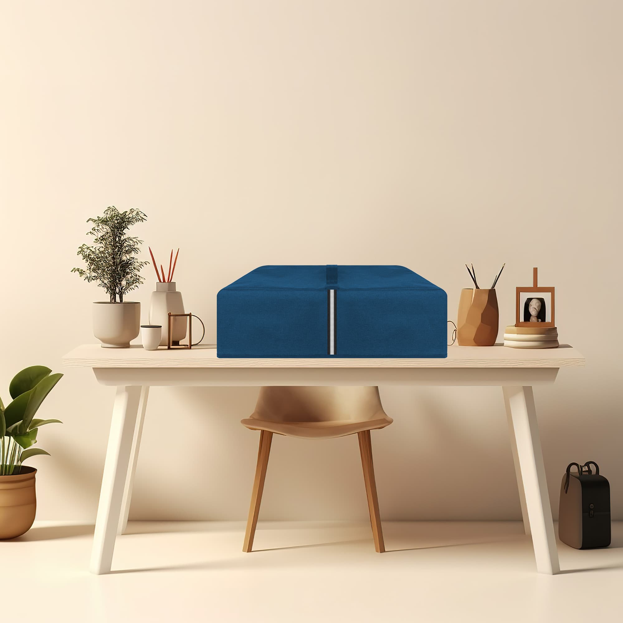 Kingshion Printer Dust Cover Compatible with Canon imagePROGRAF Pro-300 or Canon Pixma Pro-200 Printers,Splash-Proof Fabric Easy to Clean & Storage - Dark Blue - 5