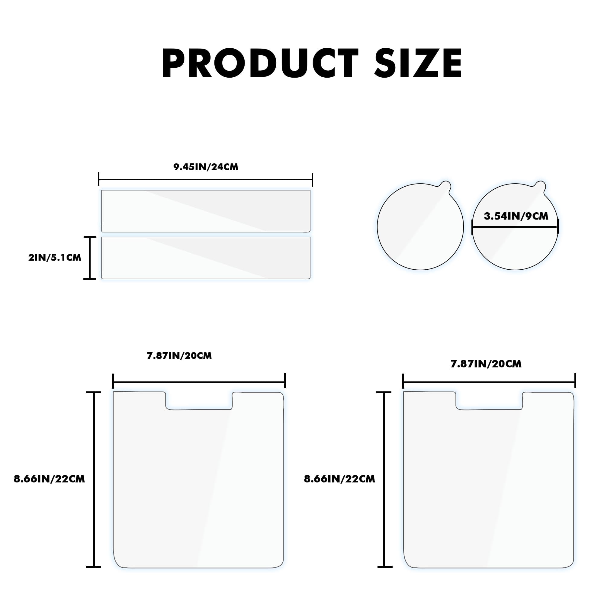 Scratch Protector Set, Protective Film for Control Panel, Clean Water Tank & Dirty Water Tank, Anti-Scratch Clear Skin Compatible with Tineco FLOOR ONE S5 Wet Dry Vacuum Cleaner - 2
