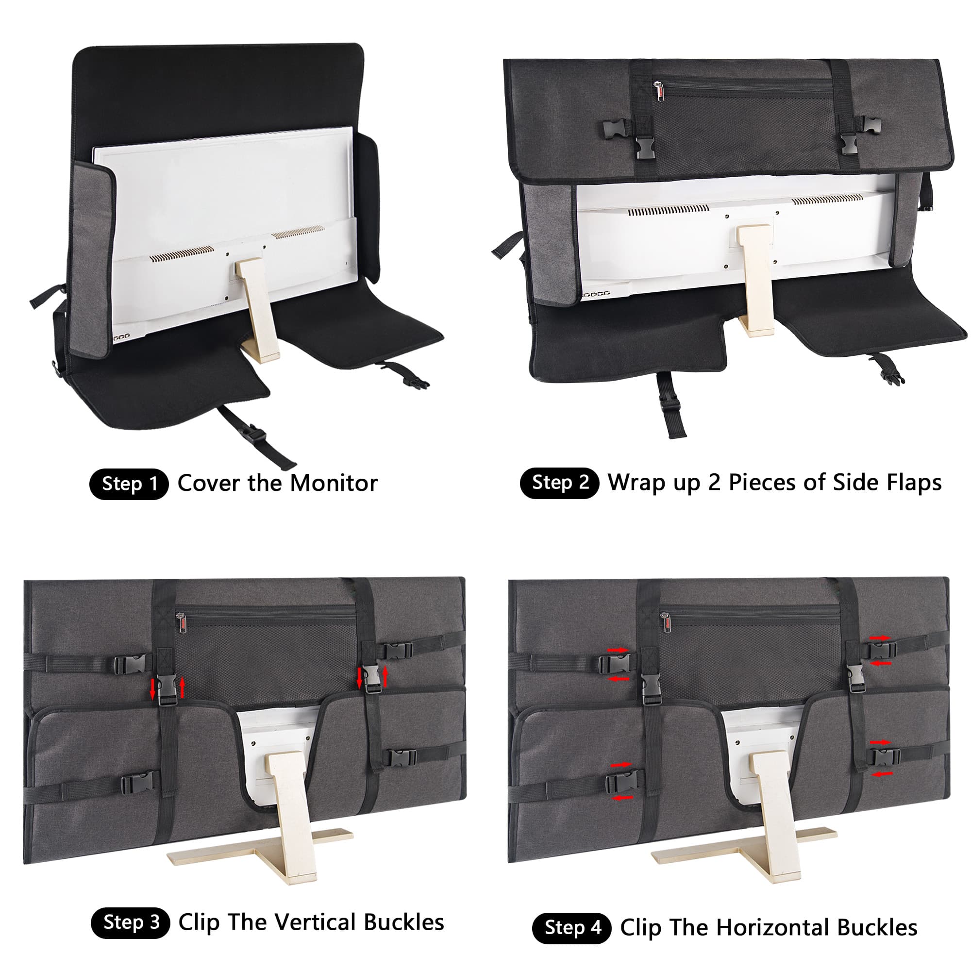 Travel Carrying Bag Compatible with 32" All-in-One Desktop Computer and 32" Monitor - 2