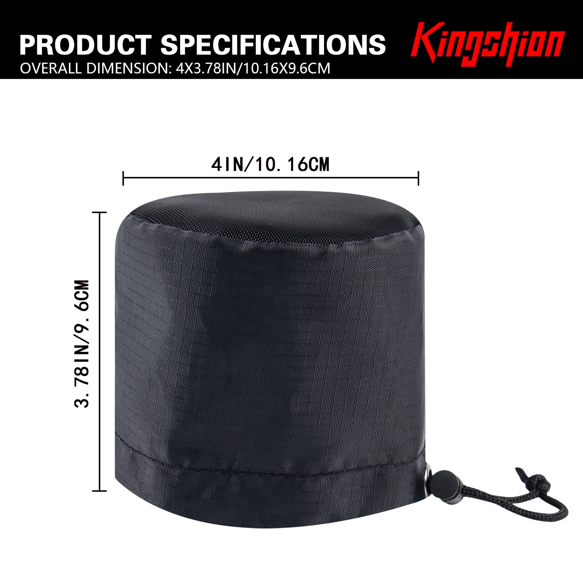 2 Pack 4 Inch Grow Tent Vent Cover, Premium Polyester Fabric Cap with Nylon Air Mesh and Adjustable Drawstring for Grow Tent Vent Secure Attachment - 1