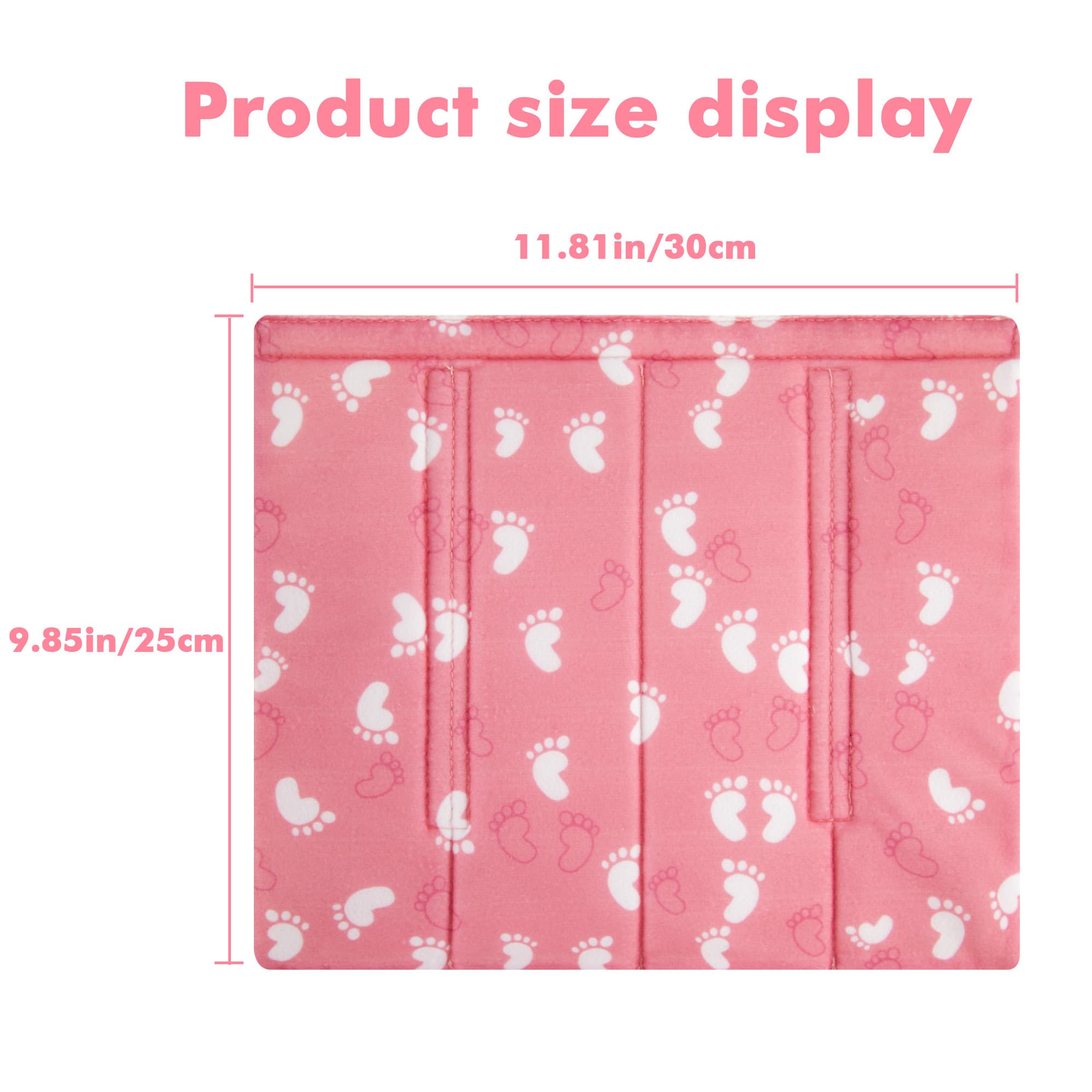 4Pcs Bunk Bed Ladder Pads, 30 x 25cm Bunk Ladder Cover with 8 Adjustable Straps, Comfortable Step Pads for Loft Bed, Suitable for Safe and Comfortable Climbing, Pink Foot - 1