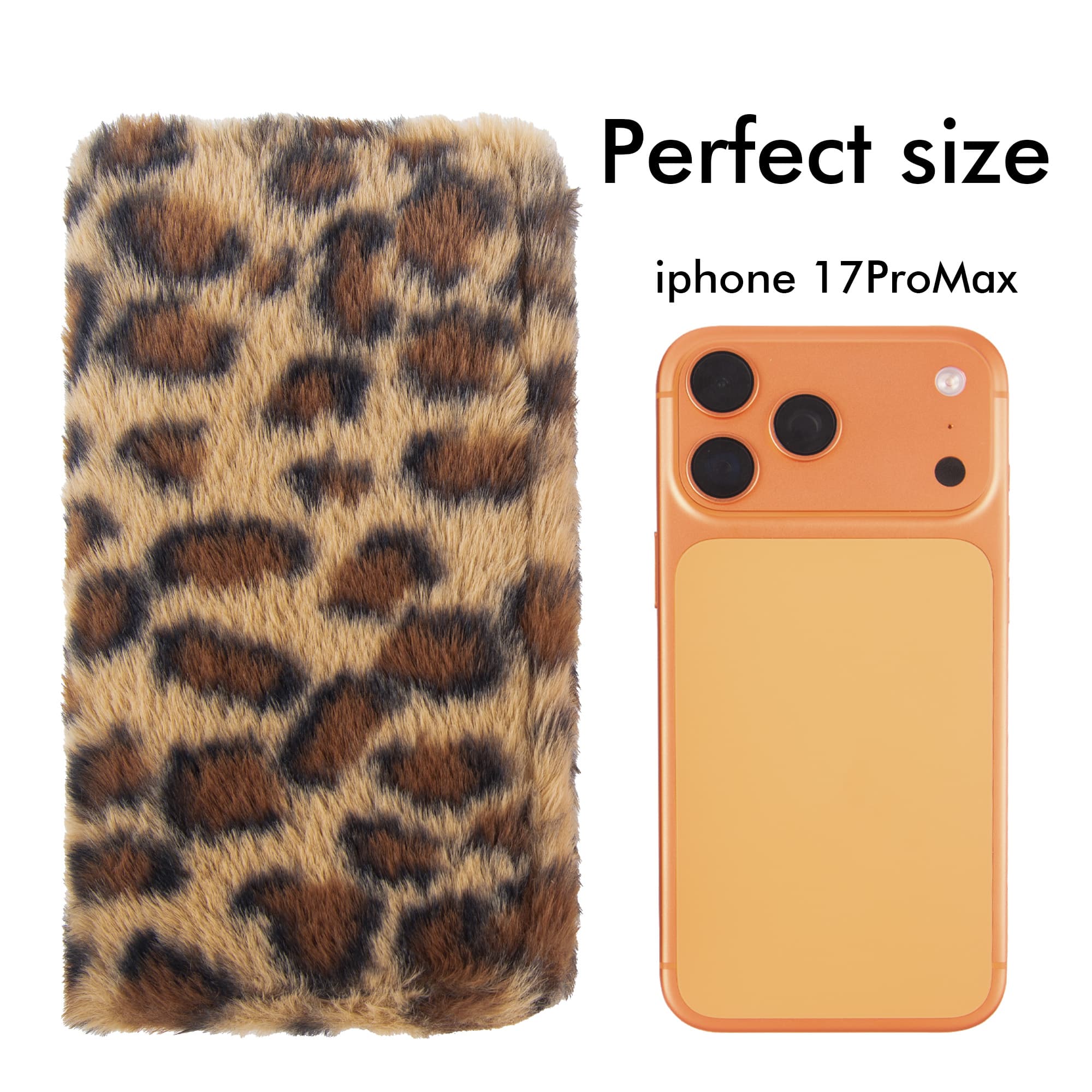 Leopard Print Fuzzy Clutch Wallet - Plush Faux Fur Handbag with 5 Bill Compartment, 8 Card Slots & Zipper Coin Pocket - 4