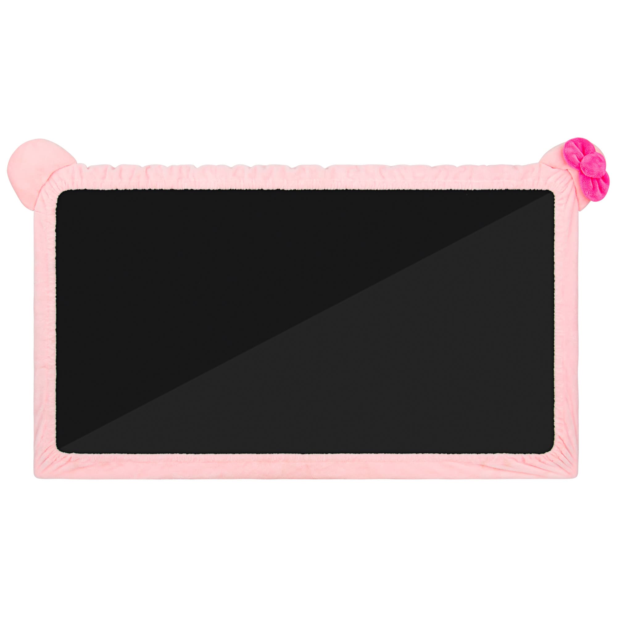 27"-34" Lovely Cute Computer Monitor Cover with Cat Ear Design, Kawaii Display Dust Cover with Furry Design - 6