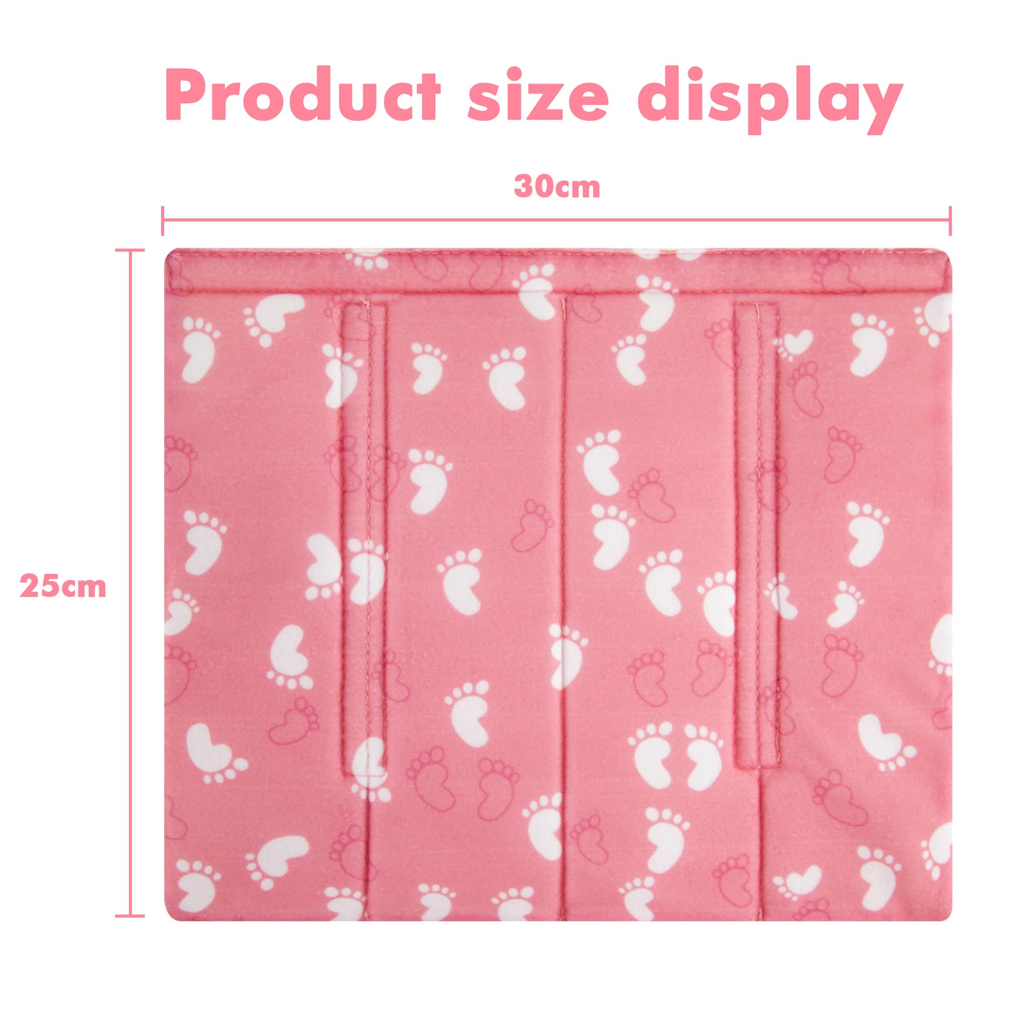 4Pcs Bunk Bed Ladder Pads, 30 x 25cm Bunk Ladder Cover with 8 Adjustable Straps, Comfortable Step Pads for Loft Bed, Suitable for Safe and Comfortable Climbing, Pink Foot - 2