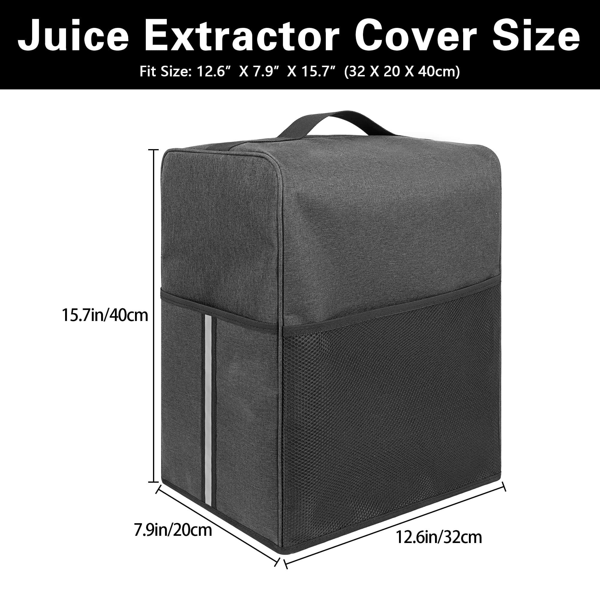 Juicer Cover, Waterproof and Dustproof  Protective Cover Compatible with Ninja JC151 and  Ninja NeverClog Cold Press Juicer, 12.6 "L x 7.9 "W x 15.7 "H - Dark grey - 1